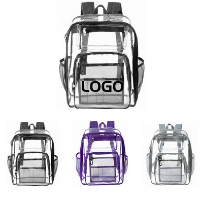 Heavy Duty Multi-Function Pvc Transparent Backpack