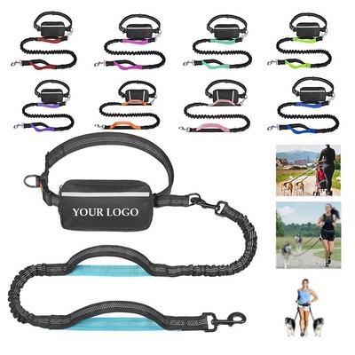 HandsFree Waist Pack Dog Leash With Adjustable Belt