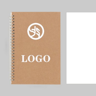 A5 Kraft Paper Coil Notebook Student Sketchbook Notepad