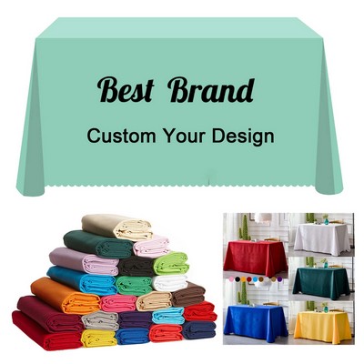 Custom Tablecloth with Business Logo Text