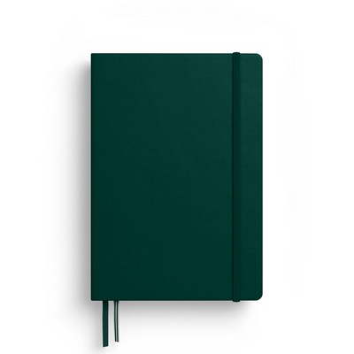 A5 Medium Softcover Notebook - Forest Green, Dotted Pages