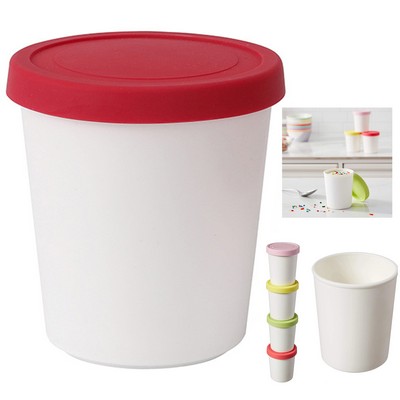 6 Ounces Reusable Ice Cream Storage Containers for Freezer Chocolate Sorbet