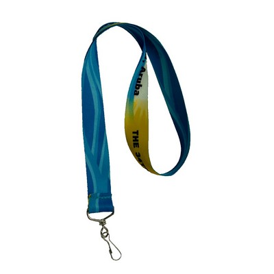 5/8" Dye Sublimated Full Color Lanyard