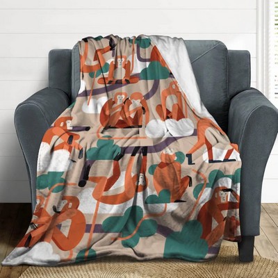 Custom Printed Flannel Blanket (50" x 60")