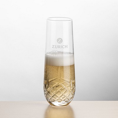 Templeton Stemless Flute - Deep Etch