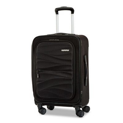 American Tourister Cascade 20" Softside Spinner Jet Black Luggage