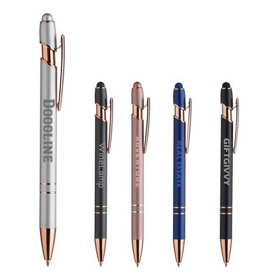 Majesty Stylus Pen with Rose Gold Trim