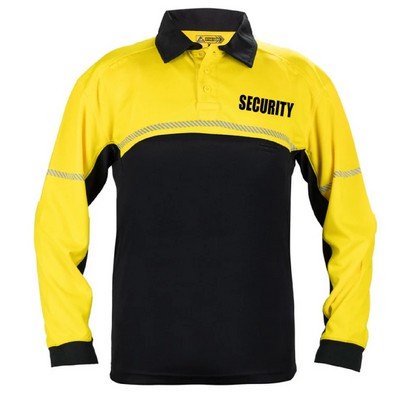 100% Polyester Jersey Knit Long Sleeve Security Bike Patrol Polo Shirts