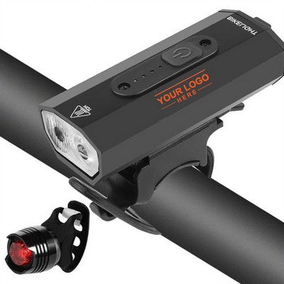 USB Rechargeable Bike Light Set