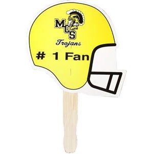 Football Helmet Stock Shape Hand Fan