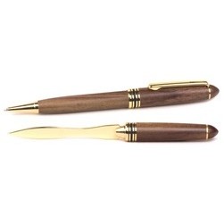 Illusion™ Wooden Ballpoint Pen & Letter Opener Set