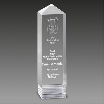 Crystal Cut Pillar Award™ (2¾"x10"x2¾")