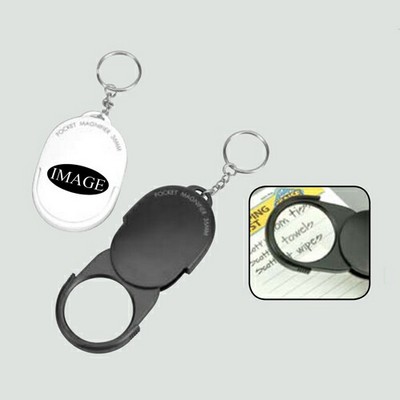 3X Pocket Magnifier with Key Chain