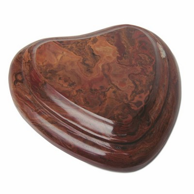 Brown Marble Heart Shaped Paper Weight