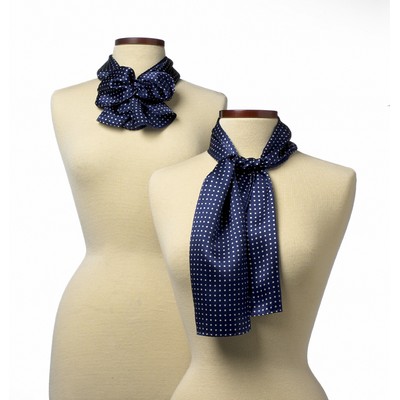 Navy Blue Newport Polyester Scarf - 8"x45"