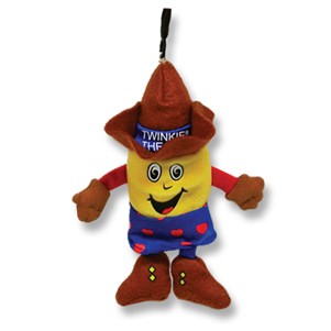 Custom Plush Mini Twinkie Mascot w/ Keychain Attachment