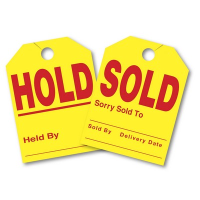 Sold/Hold Mirror Hang Tags