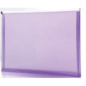 Purple Poly Envelope w/Zipper Closure