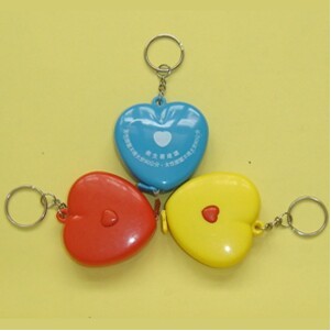 Heart Tape Measure Keychain