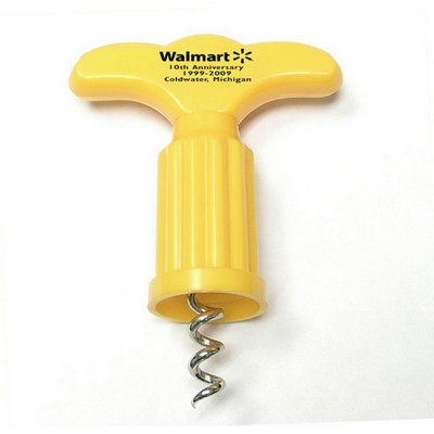 Plastic Wine Bottle Corkscrew/Opener (6 Week Production)