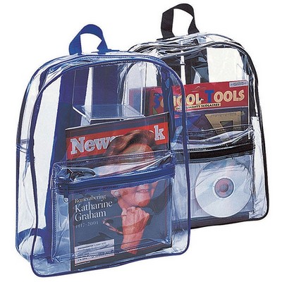 Clear Security Backpack (12"x15"x4")