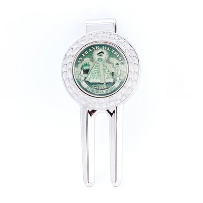 Divot Tool with Soft Enamel Removable Ball Marker