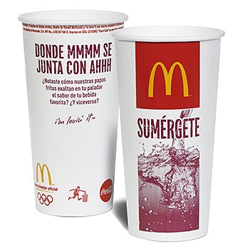 22 Oz. Paper Cold Cup - Flexographic Printed