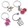 Stock Horseshoe Key Chain w/Square Butterfly Charm