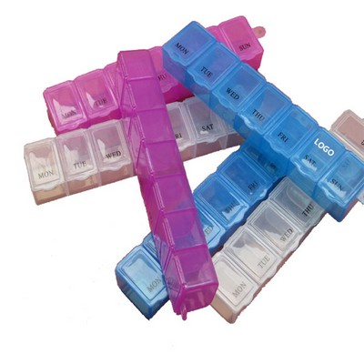 7 Day Plastic Pill Case