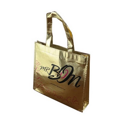 Metallic Gold Non-Woven Tote Bag