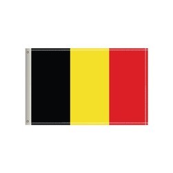 36"W x 24"H National Flag, Belgium, Single-Sided