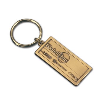 Medium Die Struck Brass Key Tag