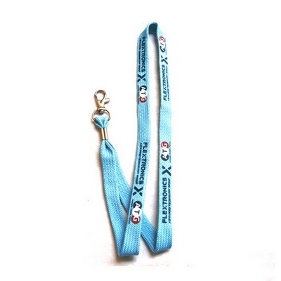 Tube Polyester Lanyard w/Lobster Claw Clip