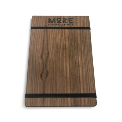 Walnut Menu Boards w/Rubber Bands (9"x13"x1/4")