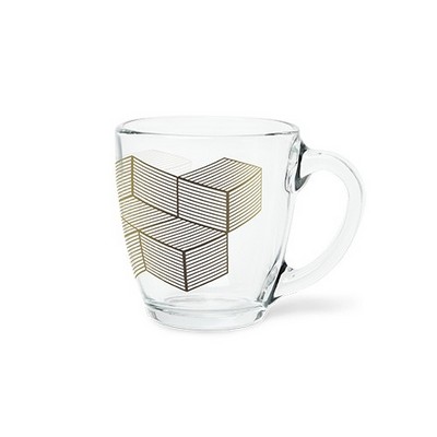 15.5 Oz. Curved Glass Decal Mug