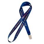 5/8" Big Meeting 2 Lanyard, Bulldog Clip, 1-Color Imprint