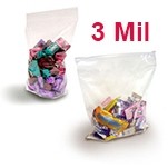 3 Mil Crystal Clear FDA Polypropylene Zip Style Bag (5"x8")