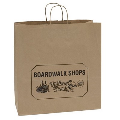 Natural Kraft Paper Queen Shopping Bag (16"x6"x19")