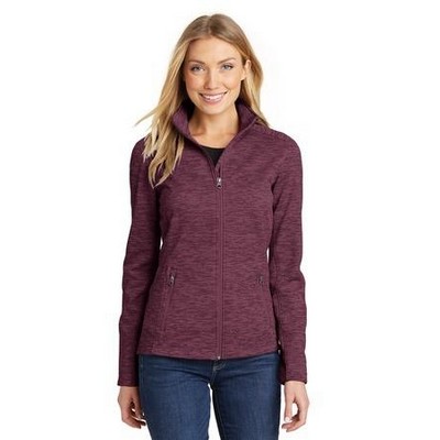 Port Authority® Ladies Digi Stripe Fleece Jacket