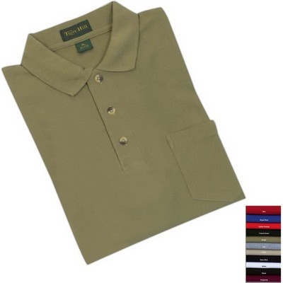 Tiger Hill 100% Cotton Pique Pocket Polo Shirt