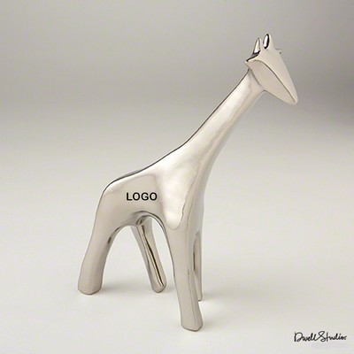 Unique Electroplated Ceramic Giraffe for Home Deco and Office