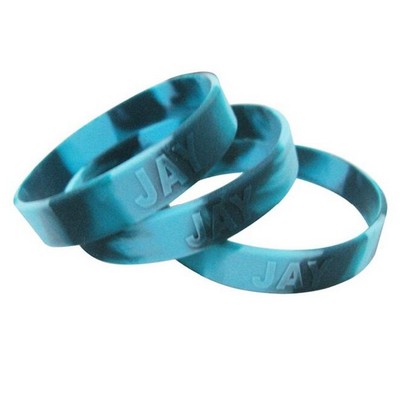 Swirl Embossed Silicone Wristband