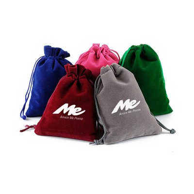 Drawstring Velvet Bag