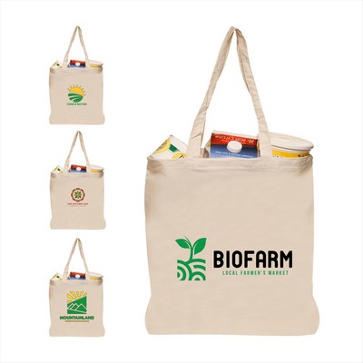 Nature Lover Natural Cotton Fiber Tote Bag (2 Color Imprint)