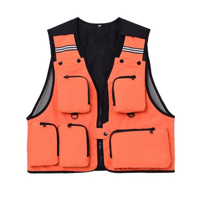 Work Photography Fishing Vest With Pockets