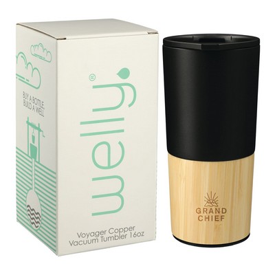 Wellyr Copper Vacuum Tumbler 16oz w/ GB