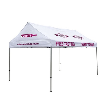 10' x 15' Gable Tent Kit (Full-Color Imprint, 8 Locations)