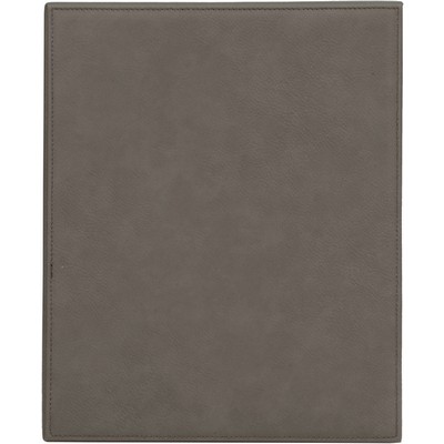 9" x 12" Gray Laserable Leatherette Plaque