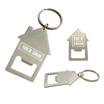 House Design Bottle Opener Keychain