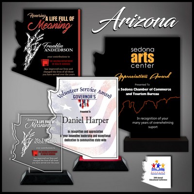 12" Arizona Black Budget Acrylic Award